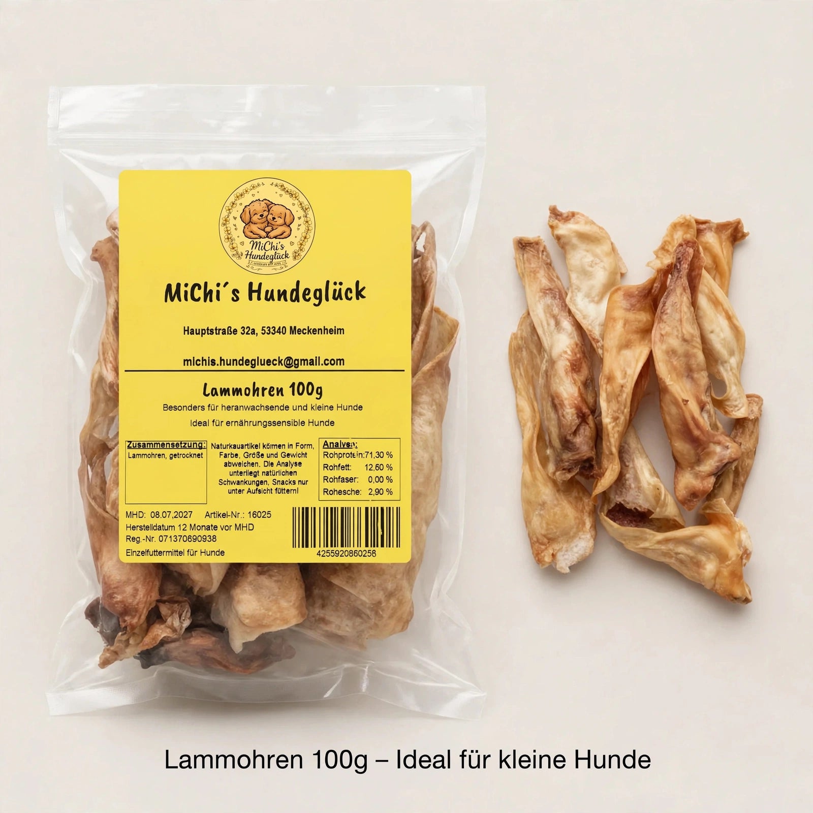 100gr. getrocknete Lammohren