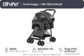 LovPet Hundebuggy LHB-1020 Anthrazit - Der gemütliche Kutsche für kleine & mittlere Hunde bis 20kg | faltbar