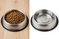 Hundenapf 16 cm mit Anti-Rutsch Ring – Rutschfester Metallnapf für Futter & Wasser – Leicht zu reinigen