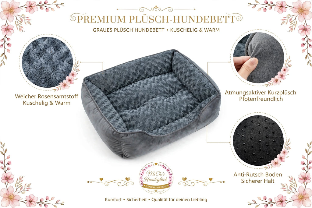 Kuschel-Hundebett Weich & Stützend - Der Lieblingsplatz