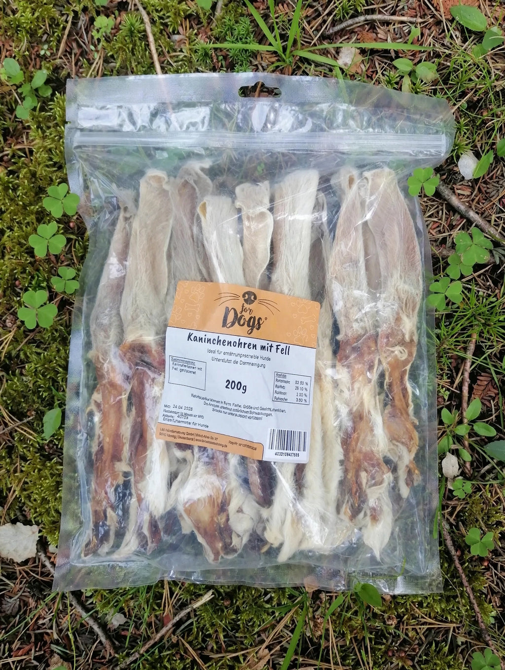 Kaninchenohren mit Fell 200g – Natürliche Zahnpflege & Darmreinigung
